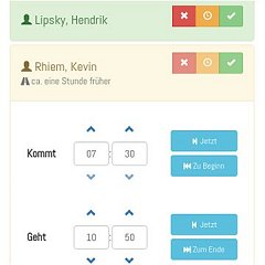 Erfassung der Anwesenheit