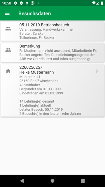 Auswahl der Statistiken